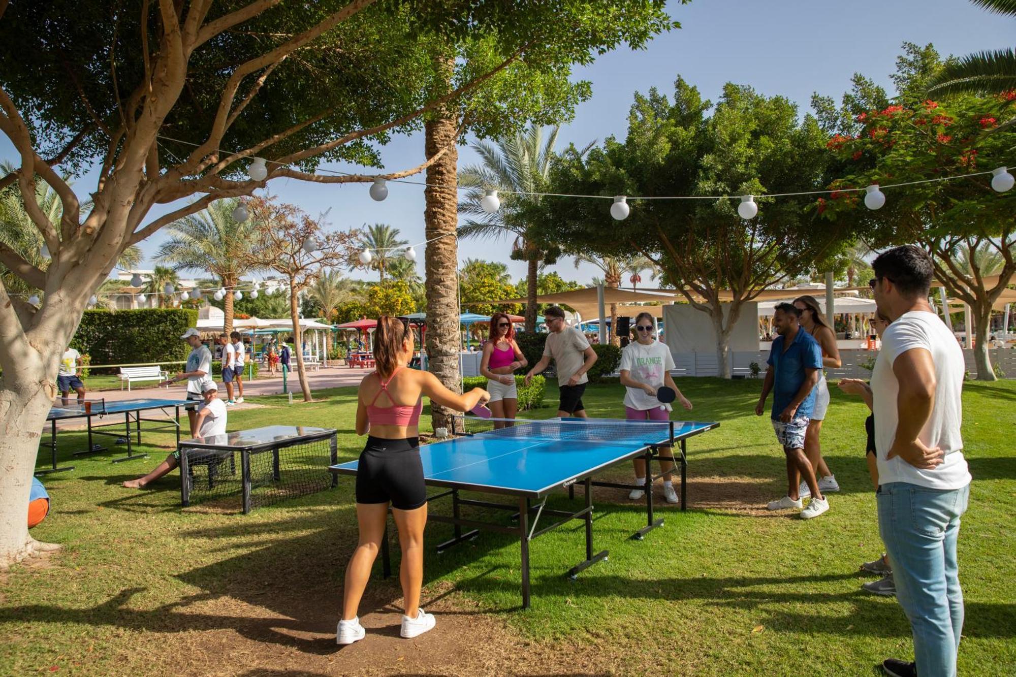 Desert Rose Resort Hurghada Exterior photo Table tennis at the resort